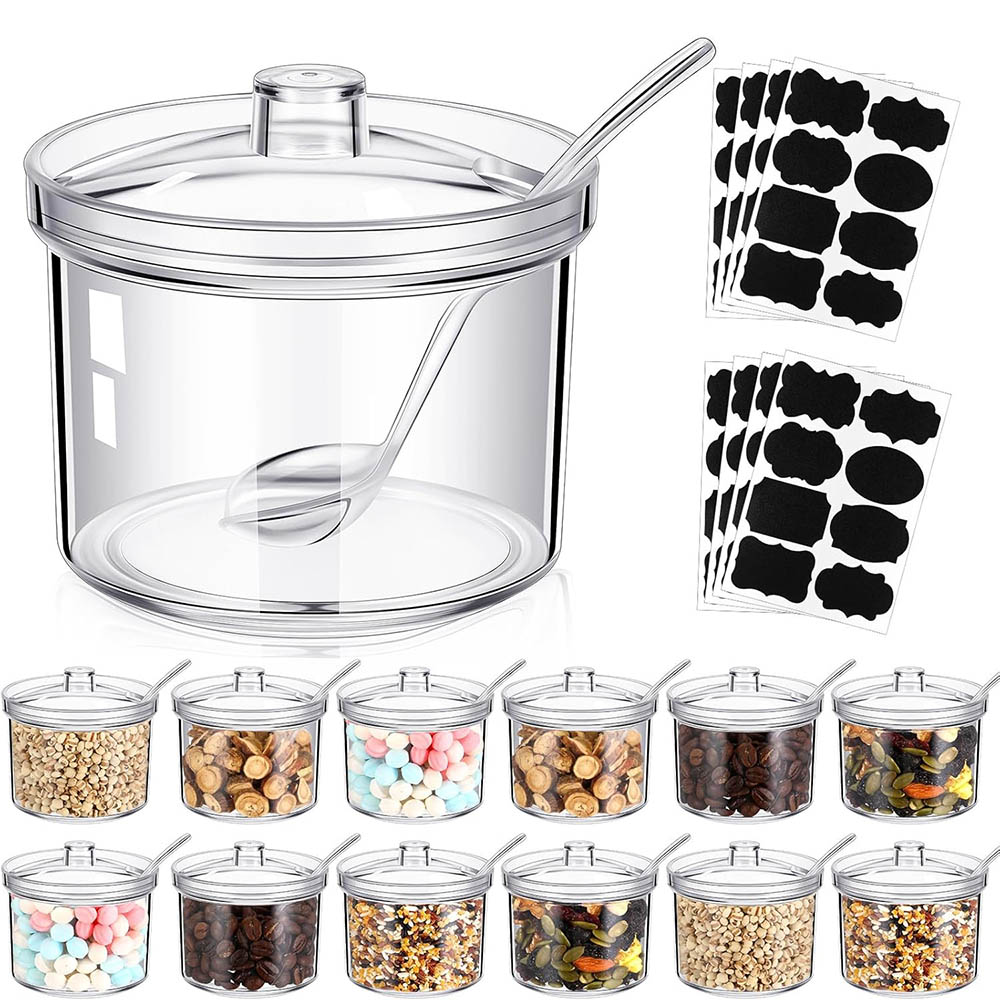 Herbal Tea For Wellness - Contenitori per Zucchero in Acrilico/Dispenser Trasparente